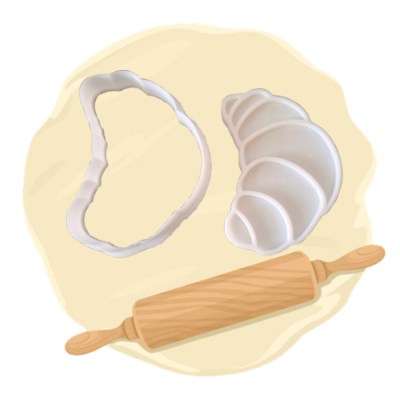 Keksausstecher Croissant