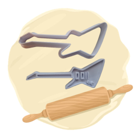 Keksausstecher "Gitarre"