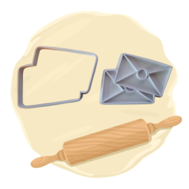 Keksausstecher "Briefe"