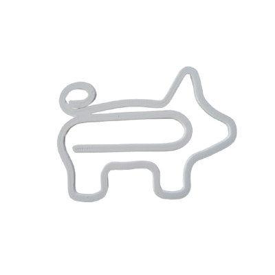 Büroklammer Schwein
