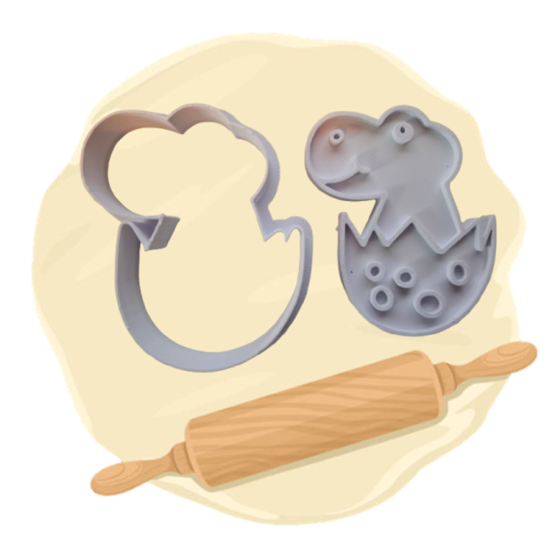 Keksausstecher "Dino im Ei"