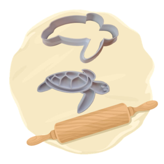 Keksausstecher "Schildkröte"