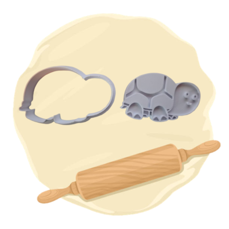 Keksausstecher "Schildkröte"