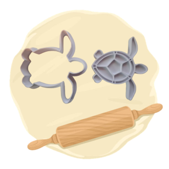 Keksausstecher "Schildkröte"