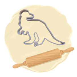 Keksausstecher "Dinosaurier"