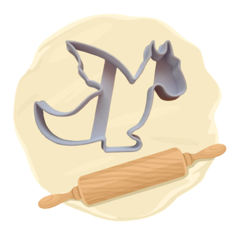 Keksausstecher "Drache"