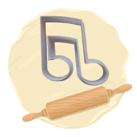 Keksausstecher "Musiknote"