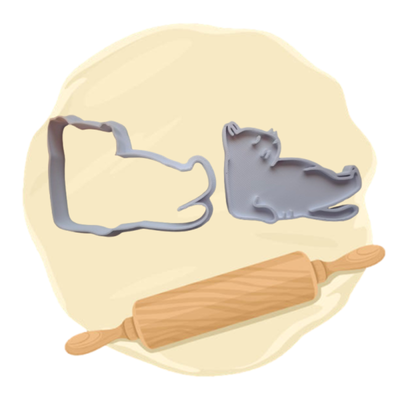 Keksausstecher "Yogakatze"