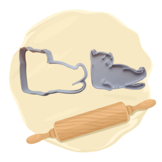 Keksausstecher "Yogakatze"