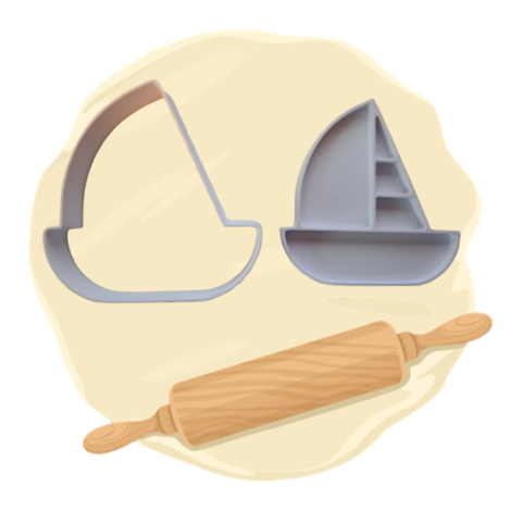 Keksausstecher "Segelboot"