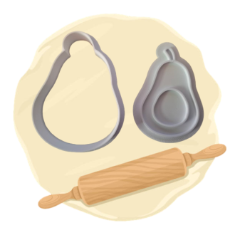 Keksausstecher "Avocado"