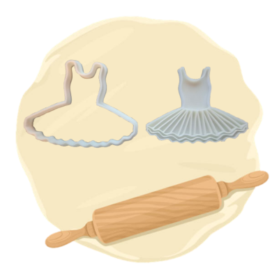 Keksausstecher Ballettkleid