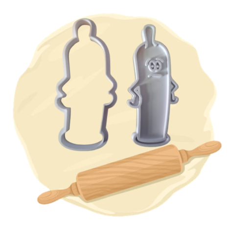 Keksausstecher "Kondom"