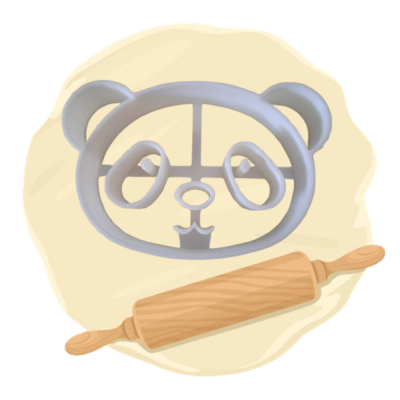 Keksausstecher Pandakopf