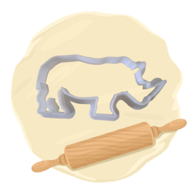 Keksausstecher Nashorn