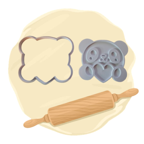 Keksausstecher "Teddy mit Herz"