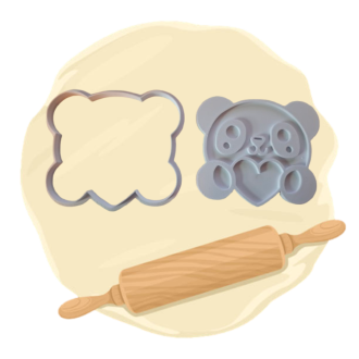 Keksausstecher "Teddy mit Herz"