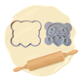 Keksausstecher "Teddy mit Herz"