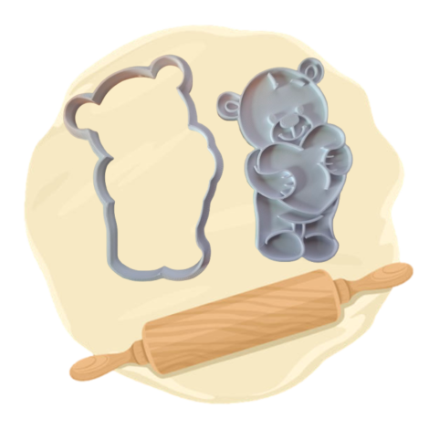 Keksausstecher "Teddylove"