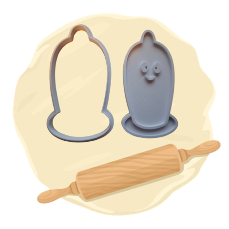 Keksausstecher "Kondom"