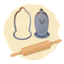 Keksausstecher "Kondom"