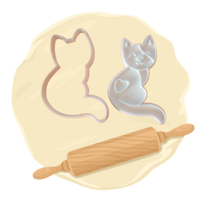 Keksausstecher Motiv "Katze"