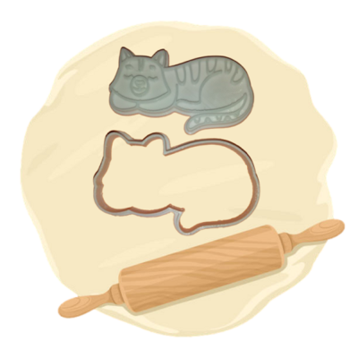 Keksausstecher Motiv "Katze"