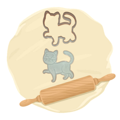 Keksausstecher Motiv "Katze"
