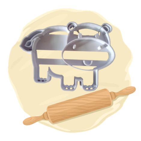 Keksausstecher "Nilpferd"