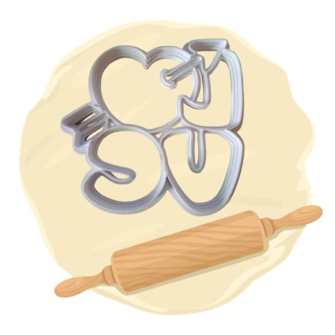 Keksausstecher "Love"