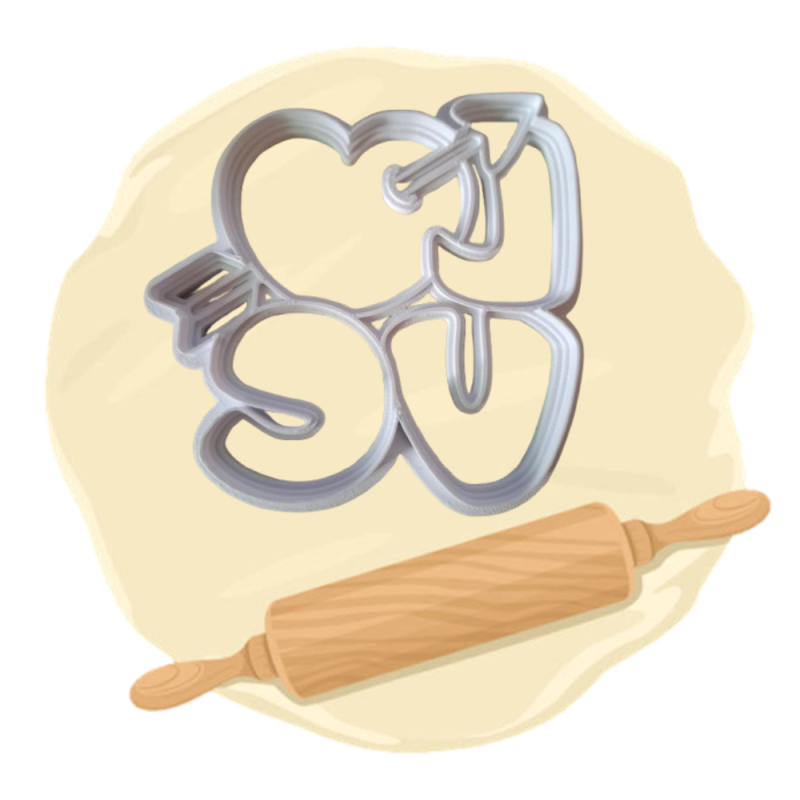 Keksausstecher "Love"