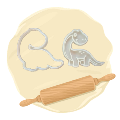 Keksausstecher Motiv "Dino"
