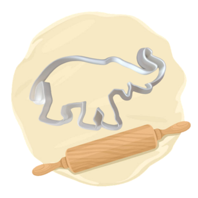 Keksausstecher Motiv "Elefant"