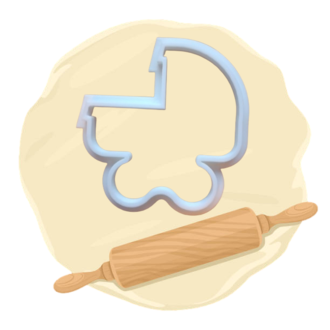 Keksausstecher "Kinderwagen"