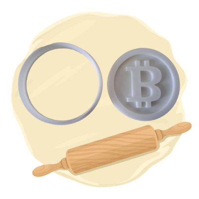 Keksausstecher Motiv "Bitcoin"