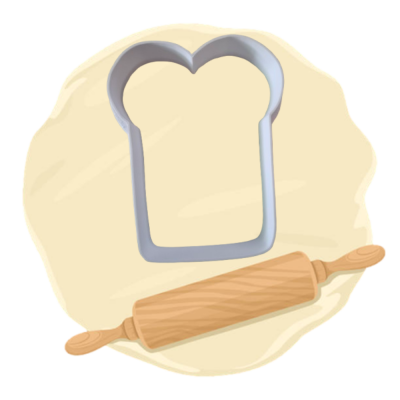 Keksausstecher Motiv "Toast"