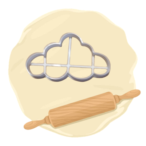 Keksausstecher "Wolke mittel"