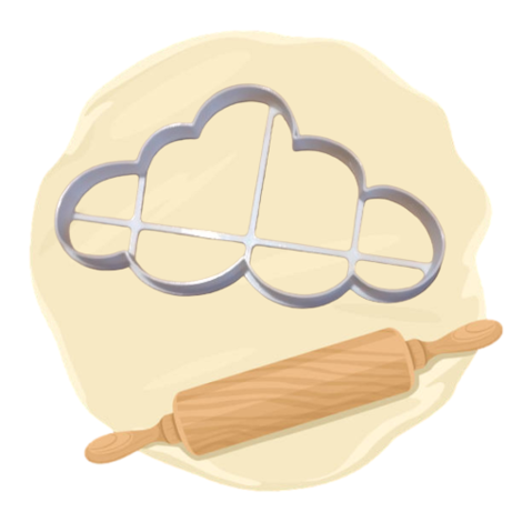 Keksausstecher "Wolke gross"