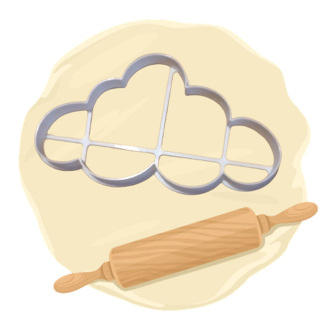Keksausstecher "Wolke gross"