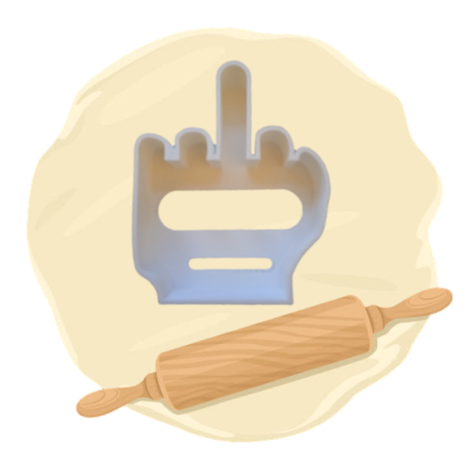 Keksausstecher "Mittelfinger"