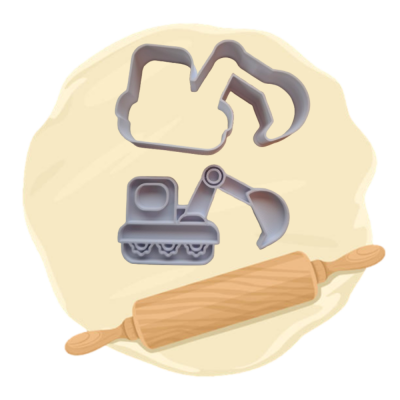 Keksausstecher Motiv "Bagger"
