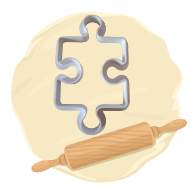 Keksausstecher Motiv "Puzzle"