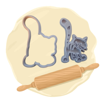 Keksausstecher Motiv "Katze"