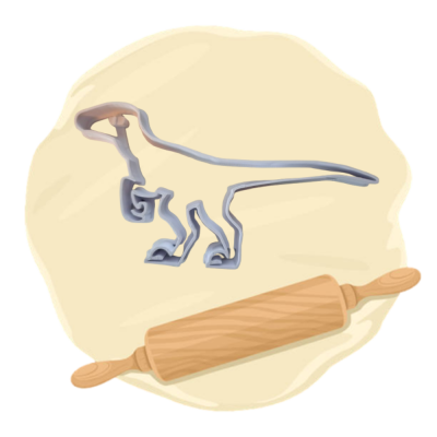 Keksausstecher Motiv "Dino"