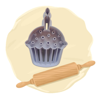 Keksausstecher Motiv "Muffin"