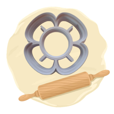 Keksausstecher Motiv "Blume"