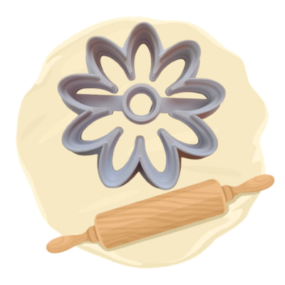 Keksausstecher Motiv "Blume"