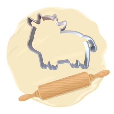 Keksausstecher Motiv "Kuh"