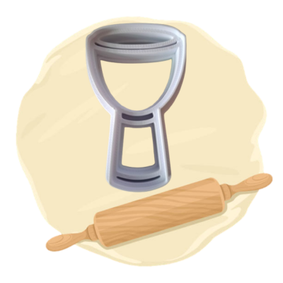 Keksausstecher Motiv "Trommel"