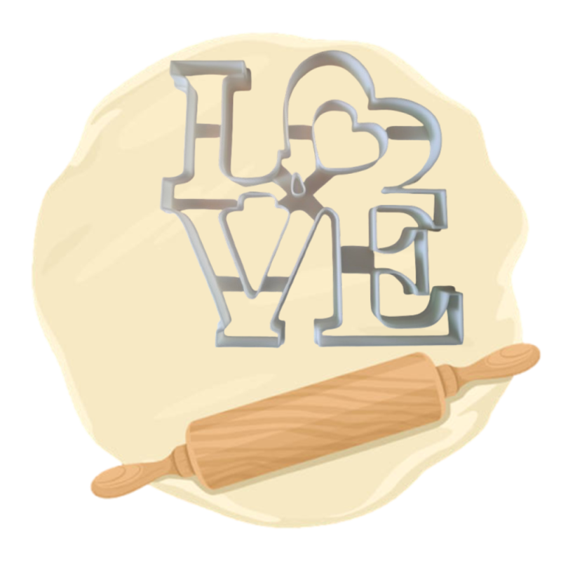 Keksausstecher "Love"